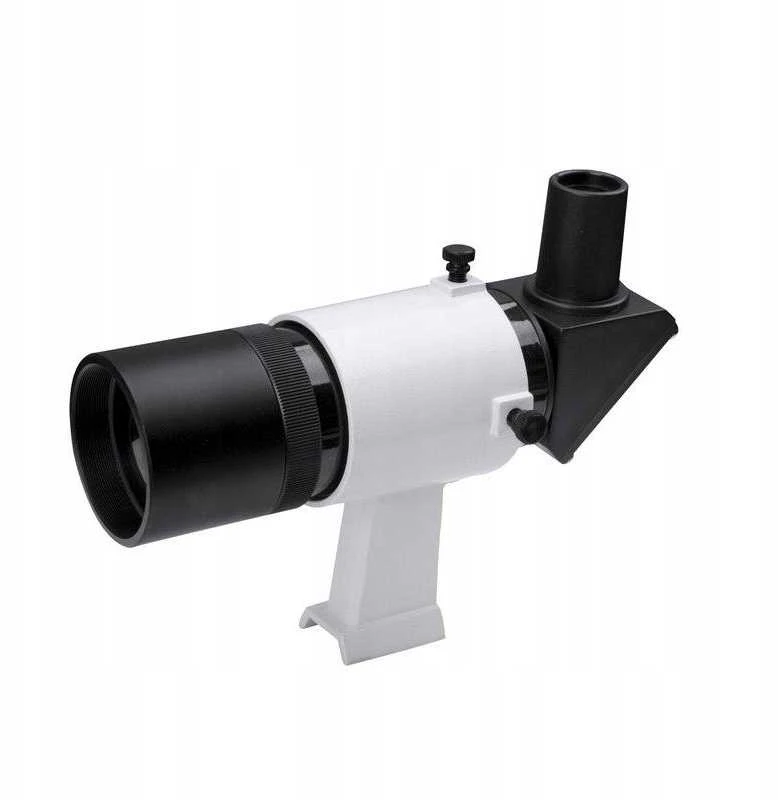 SkyWatcher Sky-Watcher 9x50 taikiklis su kampine jungtimi, tiesus 90° (juodas)