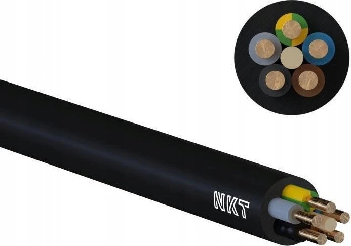 Śląsk kabelis Įžeminimo maitinimo kabelis YKY 5x6mm2 0,6/1kV būgnas NKT 112271059D0500