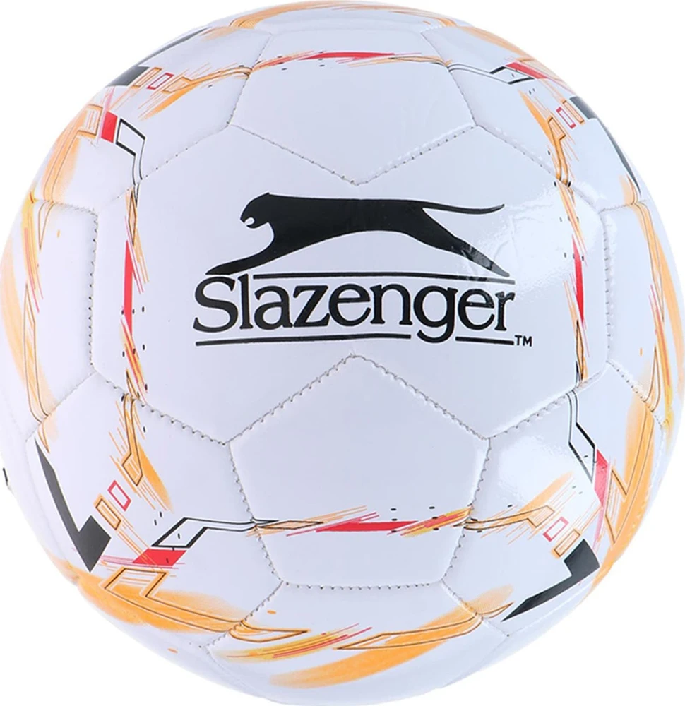 Slazenger - Futbolo dydis 5 (balta / oranžinė)