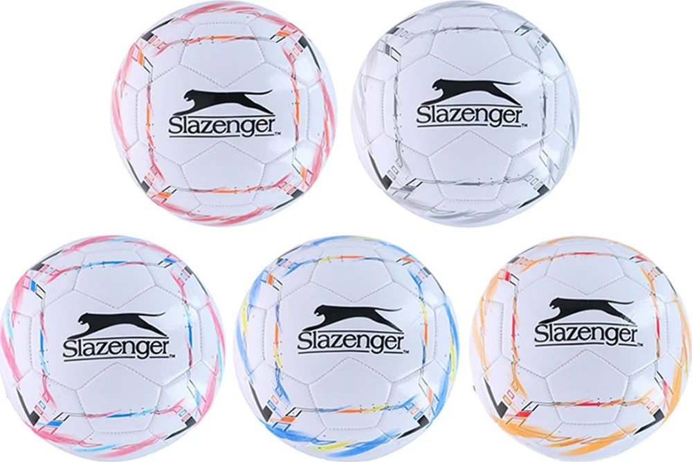 Slazenger - Futbolo dydis 5 (baltas / raudona)