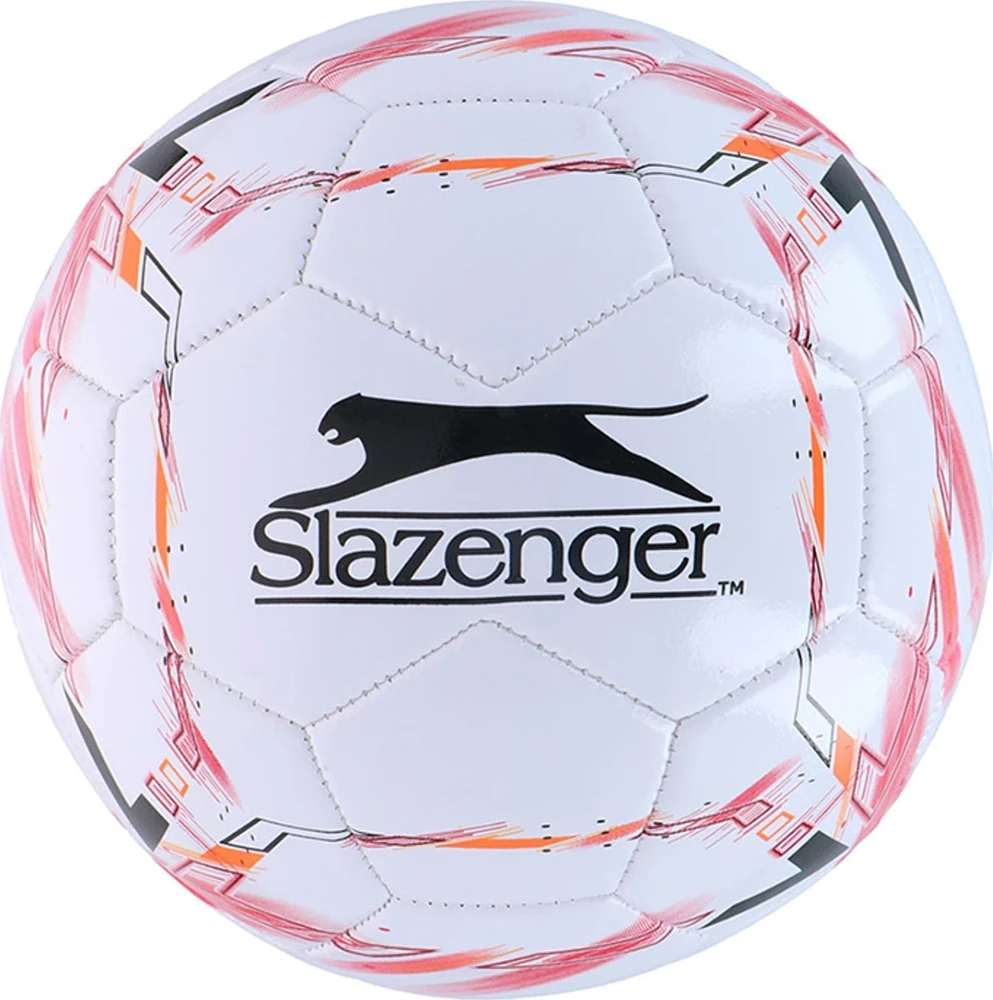 Slazenger - Futbolo dydis 5 (baltas / raudona)