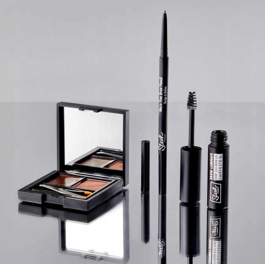 Sleek MakeUP Eyebrow Gel Juodas, 5 ml