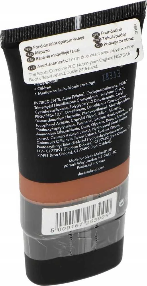 „Sleek MakeUP Lifeproof Oil Free“ itin maskuojantis makiažo pagrindas „Kreminis“ Lp19, 30 ml