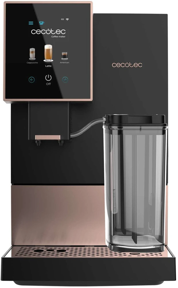 Kavos aparatas Cecotec | Cremmaet Compactccino Connected | Slėgis 19 bar | Su pieno plakikliu | Super-automatinis | Juodas