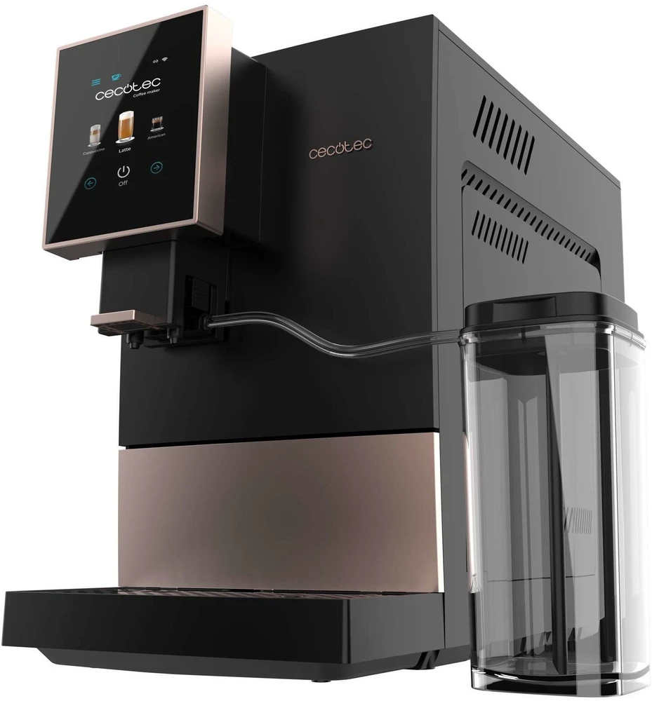 Kavos aparatas Cecotec | Cremmaet Compactccino Connected | Slėgis 19 bar | Su pieno plakikliu | Super-automatinis | Juodas