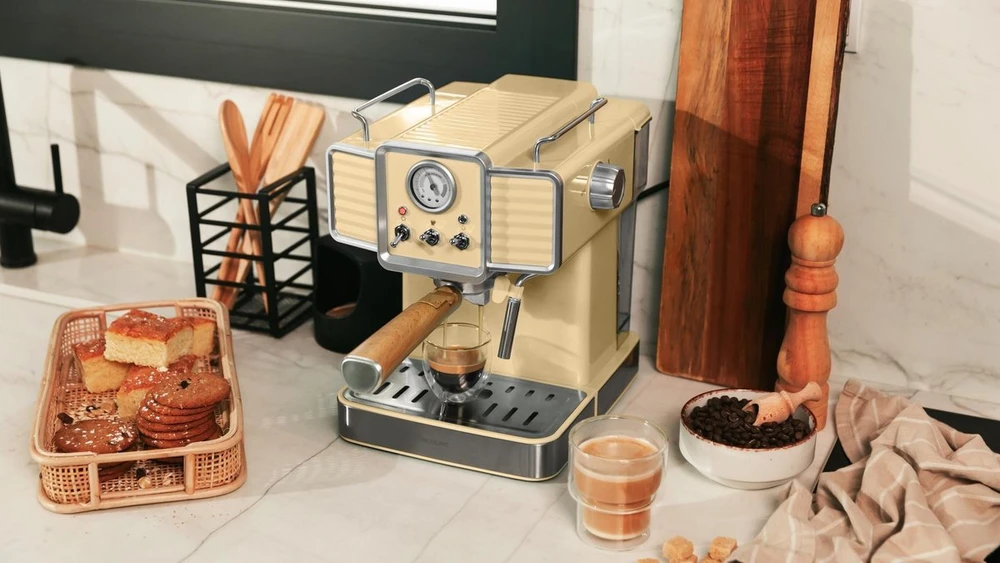 Kavos aparatas CECOTEC Power Espresso 20 Tradicinė šviesiai geltona