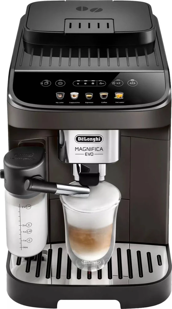 Kavos aparatas Delonghi | | ECAM293.61 BW Magnifica Evo | Slėgis 15 bar | Su pieno plakikliu | Automatinis | 1450 W | Juodas