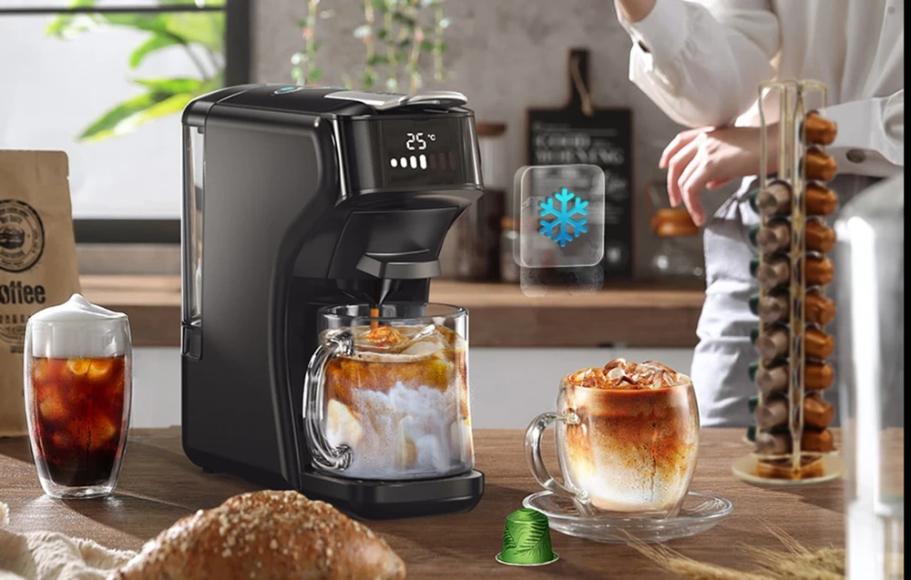 HiBREW 5-in-1 kapsulinis kavos aparatas H1B-juodos spalvos juodos spalvos