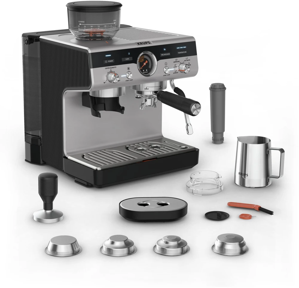 Krups Precision XP801T10 kavos aparatas Pusiau automatinis Espreso kavos aparatas 3 L
