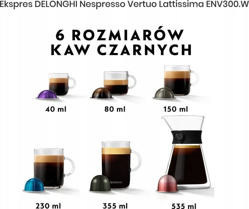 Kapsulinis kavos aparatas Nespresso Vertuo Latte