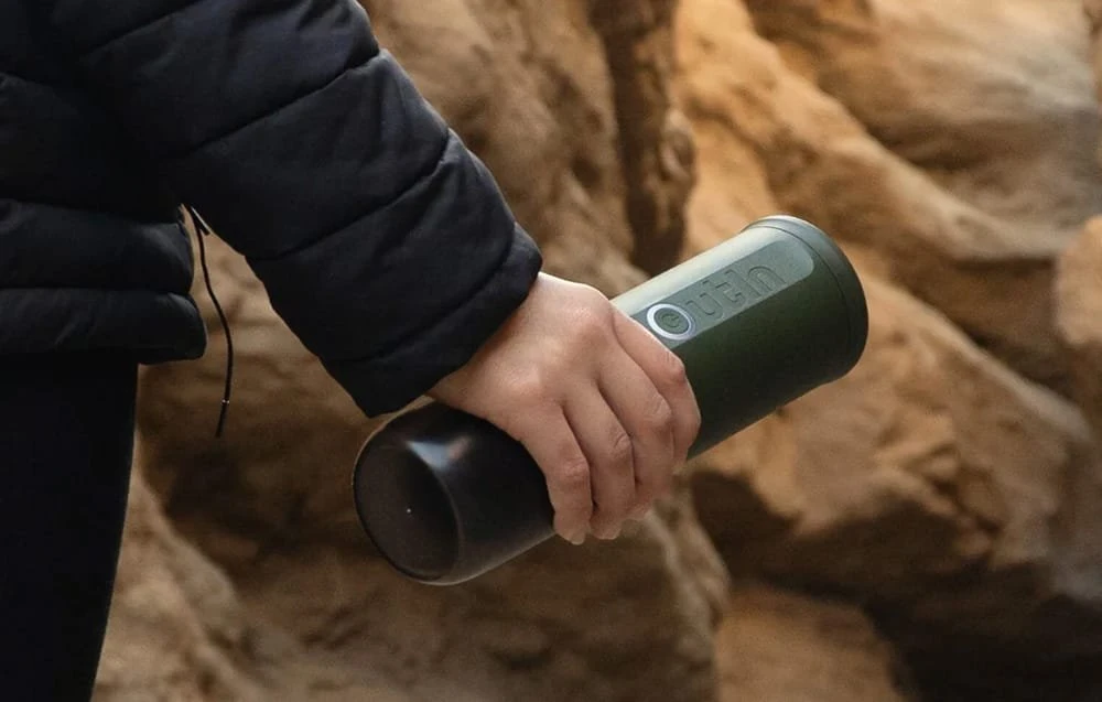 Outin Nano 7500 mAh nešiojamasis kavos virimo aparatas (žalias) + apsauginis dėklas