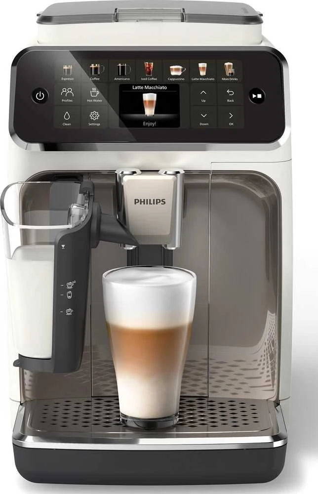 Kavos aparatas Philips EP4443/70 Pilnai Automatinis Espresso Aparatas, 12 bar, 1500 W, Baltas/Juodas | Philips