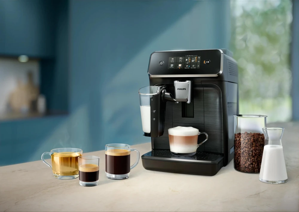 PHILIPS Slėginis kavos aparatas Seria 2300 LatteGo EP2339/40 juodai-sidabrinis