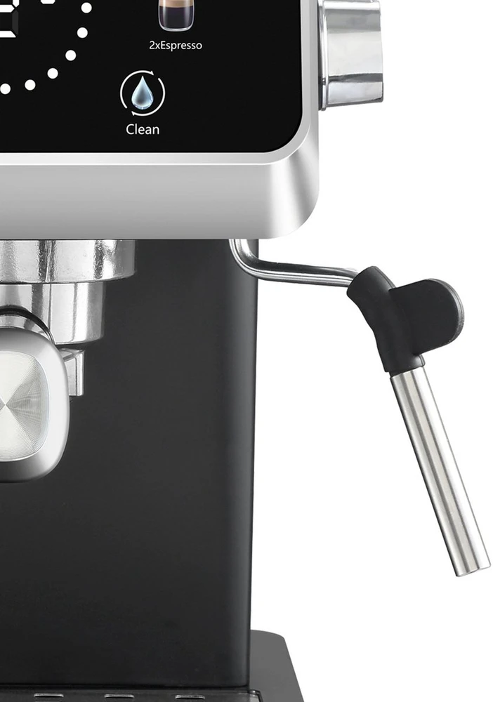 QMax Q-Max slėginis kavos aparatas su ekranu 20 Bar Espresso juodas