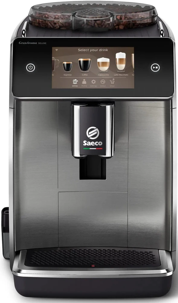 Kavos aparatas Saeco GranAroma Deluxe SM6685/00 sidabrinė