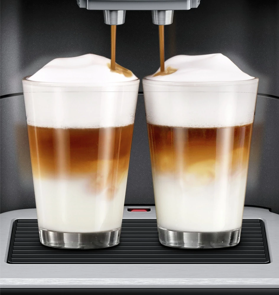SIEMENS Kavos aparatas TE655319RW Slėgis 15 bar, Su pieno plakikliu, Automatinis, 1500 W, Juodas