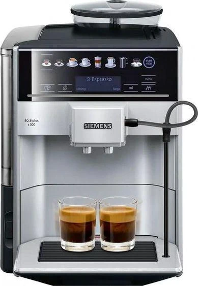 Kavos aparatas SIEMENS TE653M11RW Slėgis 15 bar, Su pieno plakikliu, Automatinis, Sidabrinis/Juodas