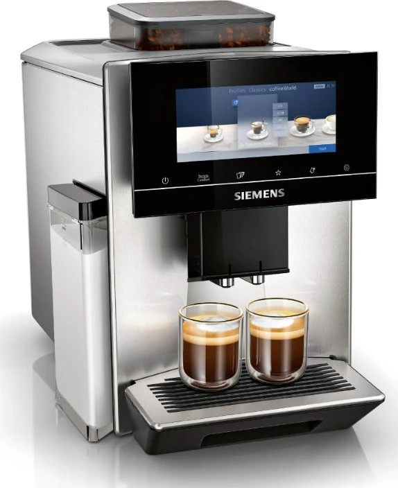 Slėginis kavos aparatas Siemens Siemens TQ903D03 EQ.900, pilnai automatinis (stainless steel/juodas)