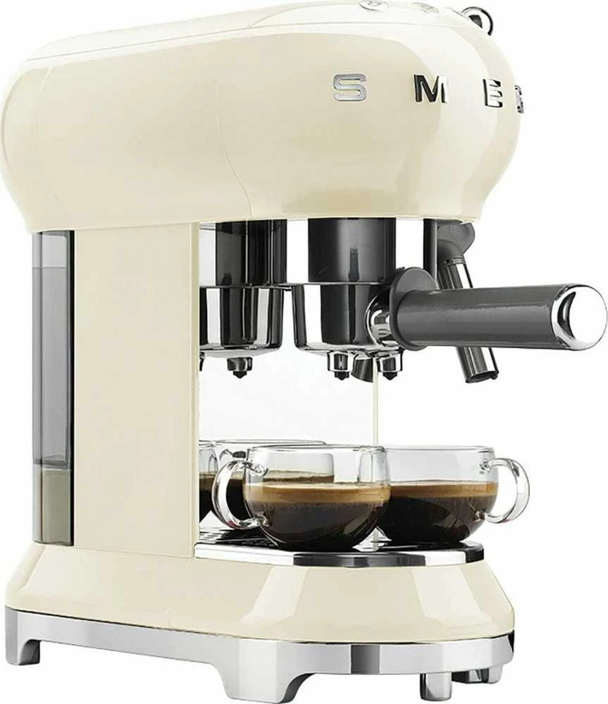 Smeg Espresso rankinis kavos aparatas ECF02CREU, Kreminės spalvos