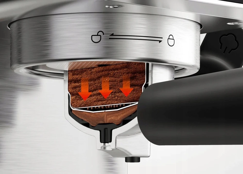 Kavos aparatas Xiaomi Espresso Aparatas | Slėgis 20 bar | Su pieno plakikliu | Semi-automatinis | 1350 W | Sidabrinis/Juodas