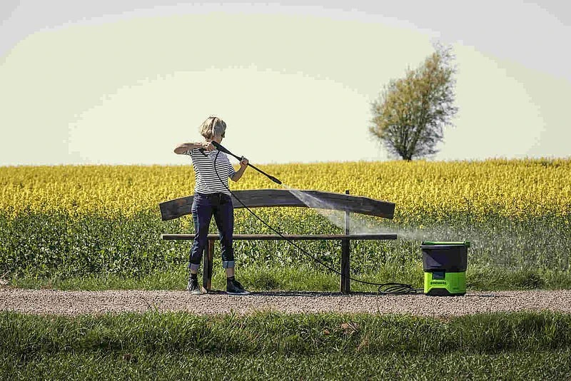 Akumuliatorinis aukšto slėgio plovimo įrenginys Greenworks GDC60 60V, 5104607 (be akumuliatoriaus ir kroviklio)