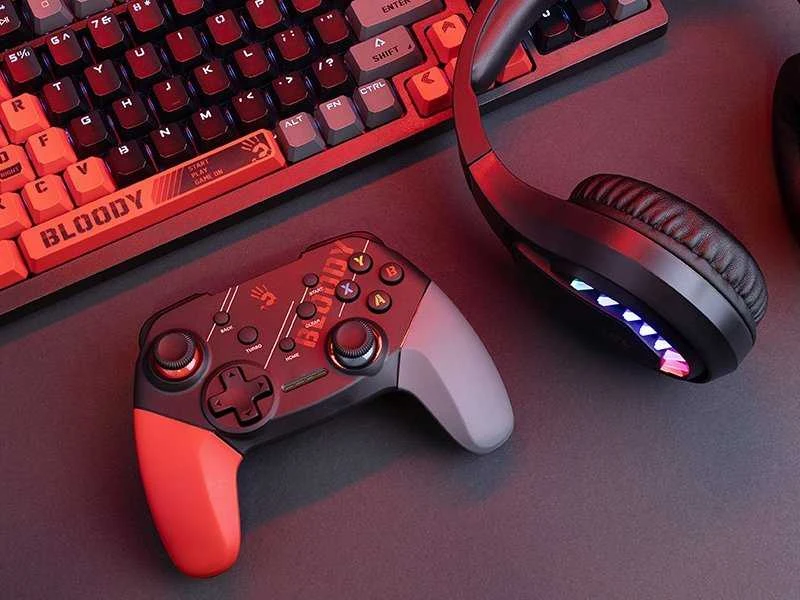 A4Tech Gamepad Bloody GPW50 Sports Raudona RF