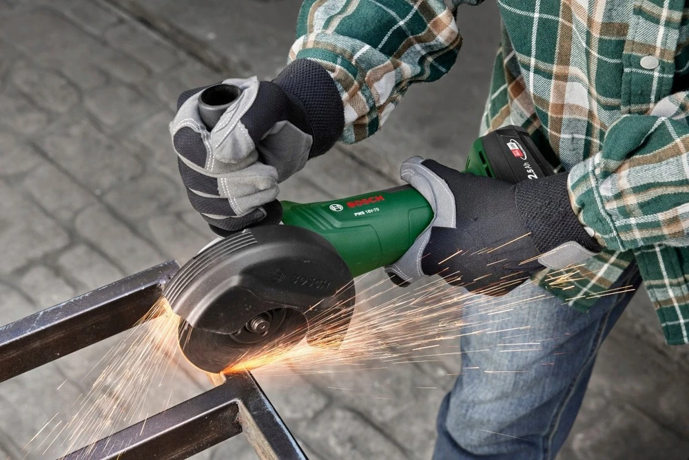 Bosch PWS 18V-70 be akumuliatoriaus ir kroviklio, 125mm Akum.kampinis šlifuoklis