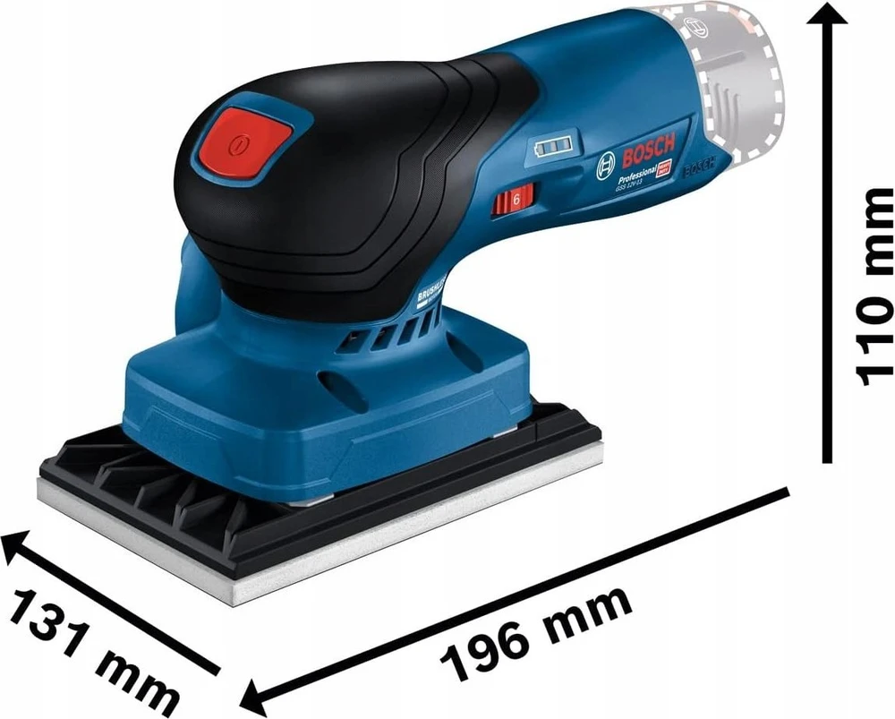 Bosch GSS 12V-13 Solo; 3 plokštės LB