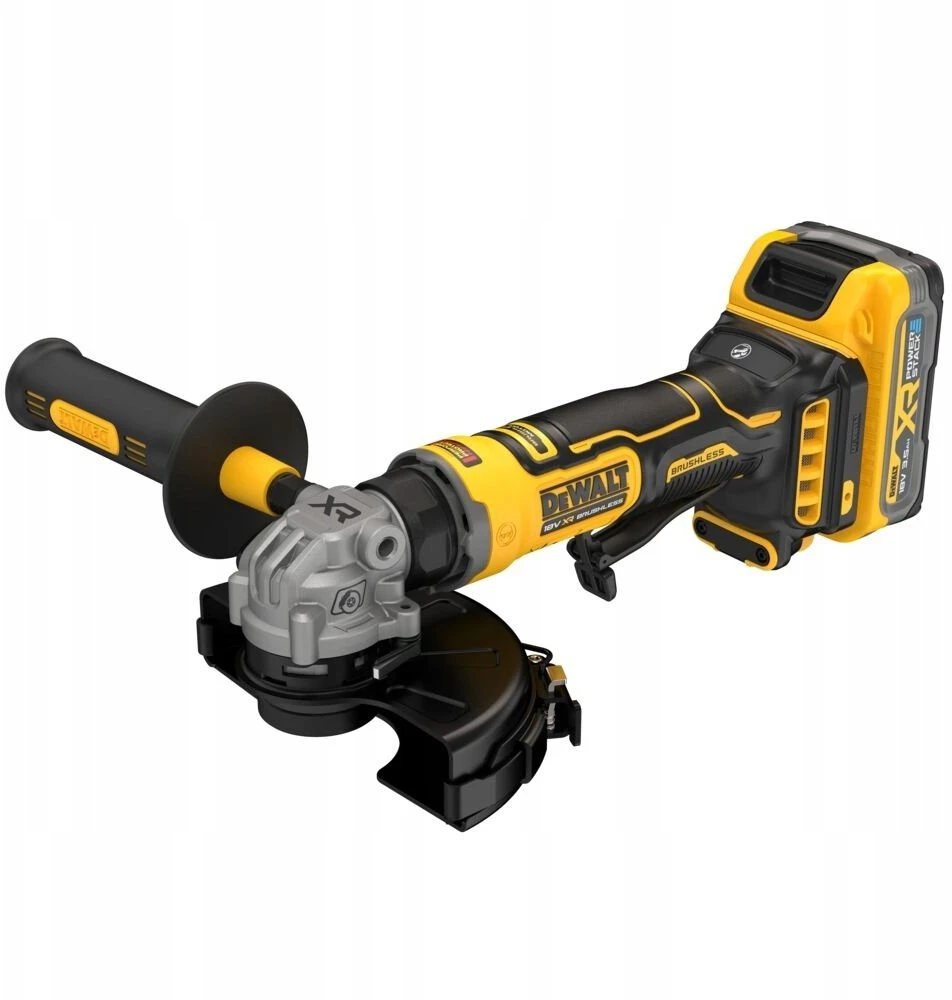 DEWALT KAMPINIS ŠLIFUOKLIS 125mm 18V DCG404S2T 2×3,5Ah BL