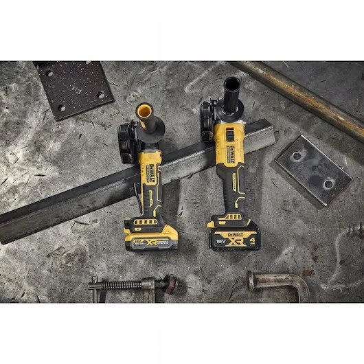 DEWALT KAMPINIS ŠLIFUOKLIS 125mm 18V DCG404S2T 2×3,5Ah BL