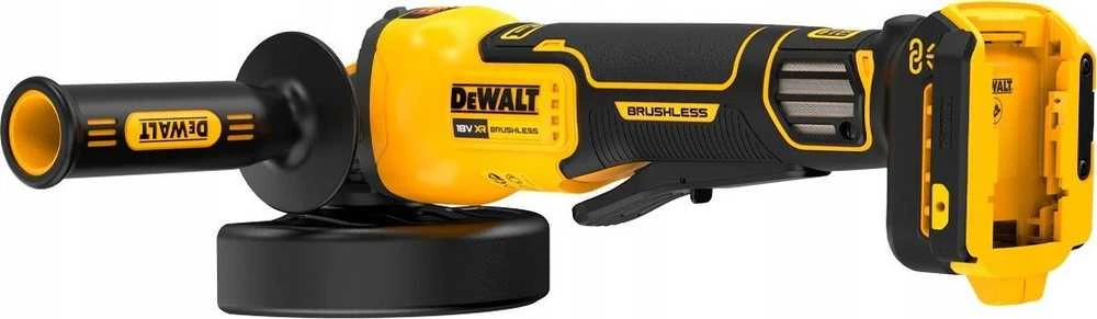 Dewalt kampinis šlifuoklis DCG416VSN, 18V, 125mm, be akumuliatoriaus ir kroviklio