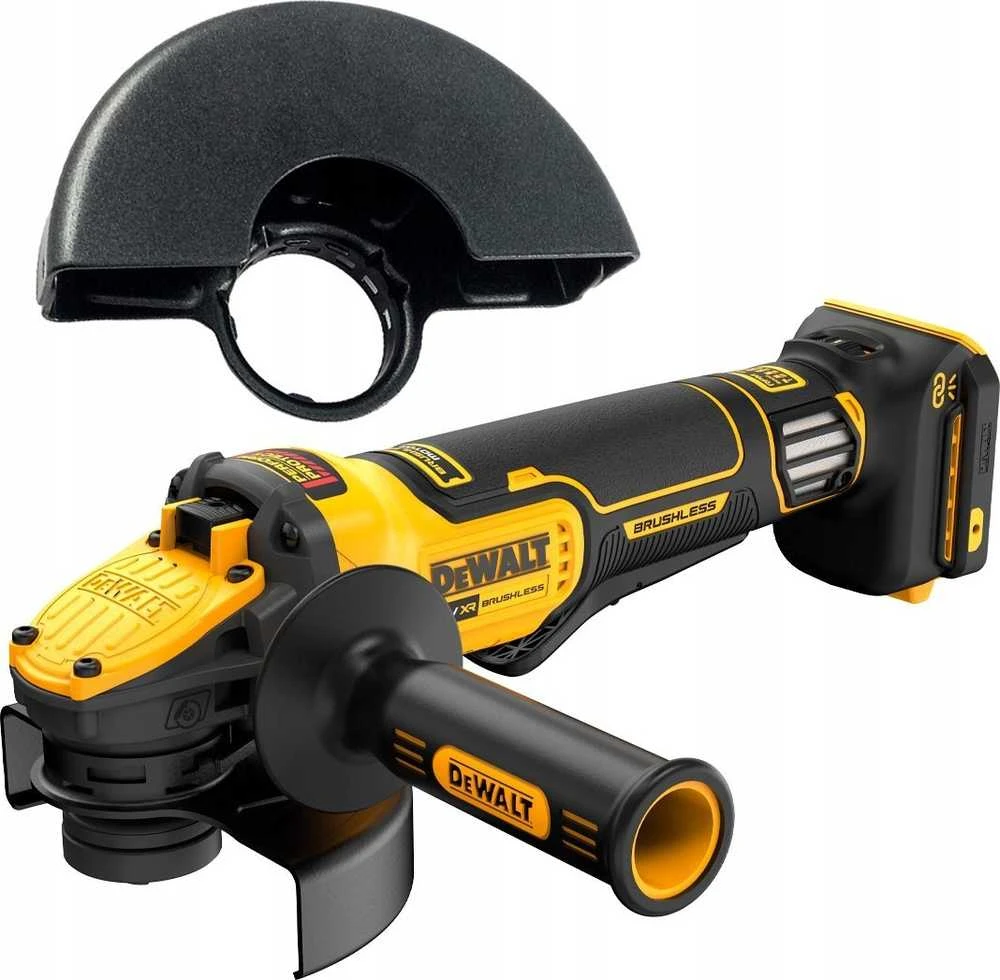 Dewalt kampinis šlifuoklis DCG416VSN, 18V, 125mm, be akumuliatoriaus ir kroviklio