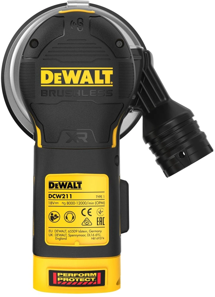 akumuliatorinis ekscentrinis šlifuoklis 125 mm, 18V XR, DeWALT [DCW211N-XJ]