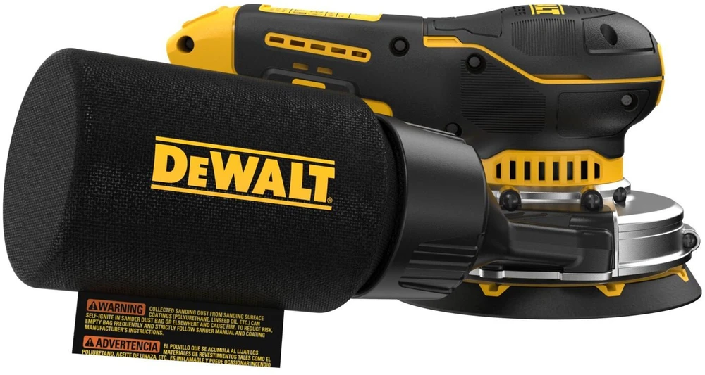 akumuliatorinis ekscentrinis šlifuoklis 125 mm, 18V XR, DeWALT [DCW211N-XJ]