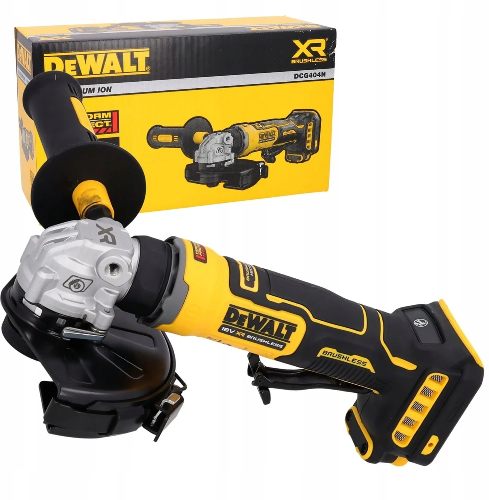 DEWALT KAMPINIS ŠLIFUOKLIS 125mm 18V DCG404N
