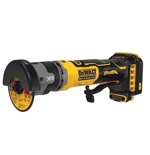 Akumuliatorinis kampinis šlifuoklis DeWalt DCG430N-XJ; 18 V; 76 mm (be akumuliatoriaus ir pakrovėjo)