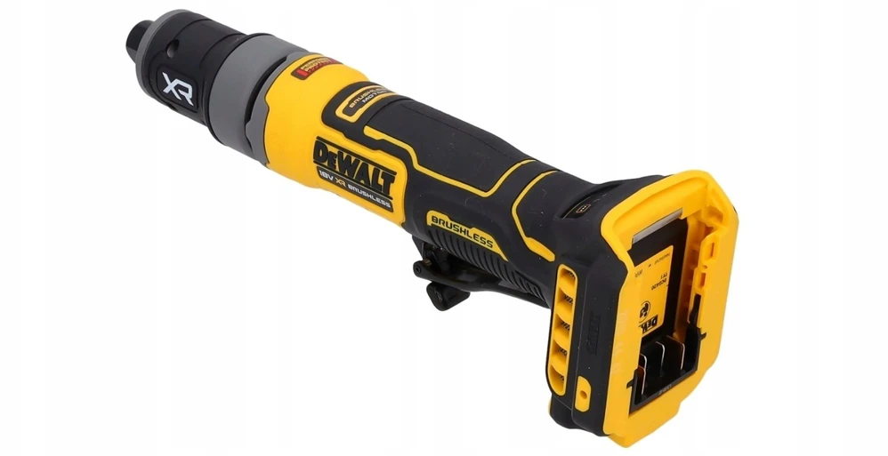 Tiesinis šlifuoklis DeWalt DCG420N-XJ; 18 V (be akumuliatoriaus ir pakrovėjo)
