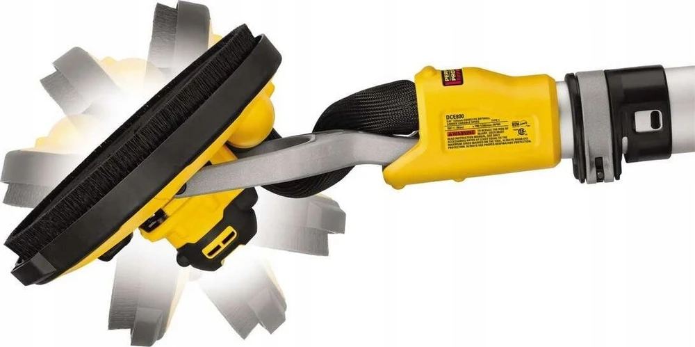 Šlifuoklis sienoms DeWalt DCE800NB-XJ; 225 mm; 18 V (be akumuliatoriaus ir pakrovėjo)