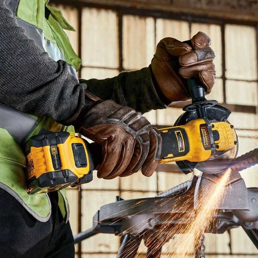 Dewalt kampinis šlifuoklis DCG409VSNT 125 mm 18V Li-Ion XR FELXVOLT T-STAK lagaminas, sūkių reguliavimas, be akumuliatoriaus ir kroviklio