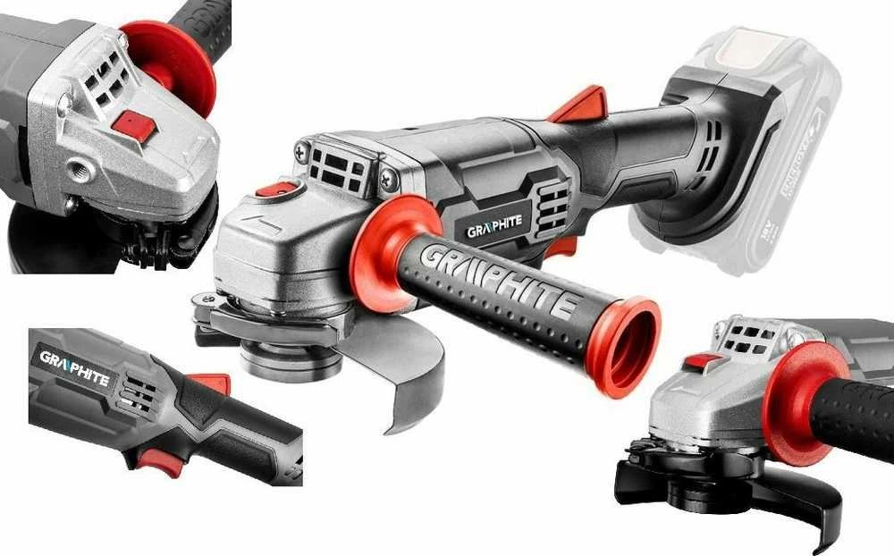 Graphite Šlifuoklis katowa akumuliatorinė Energy+ 125mm