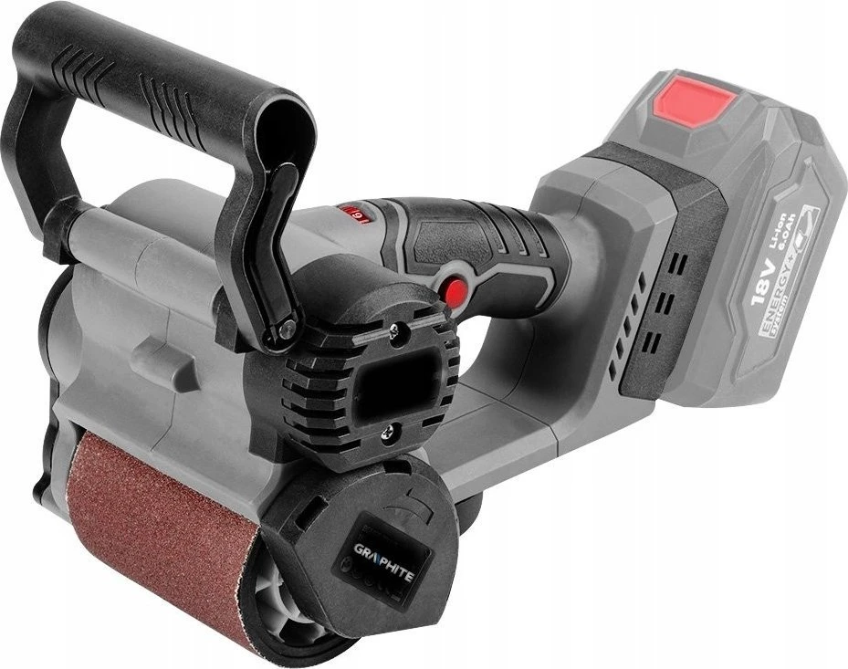Plokštuminis šlifuoklis Graphite 58GE137; 18 V (be akumuliatoriaus ir pakrovėjo)