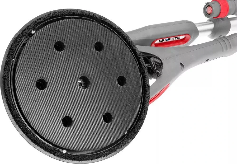 Graphite Šlifuoklis 710 W gipso šlifuoklis, 225 mm / 215 mm, apvalus ir trikampis pagrindas, žibintuvėlis