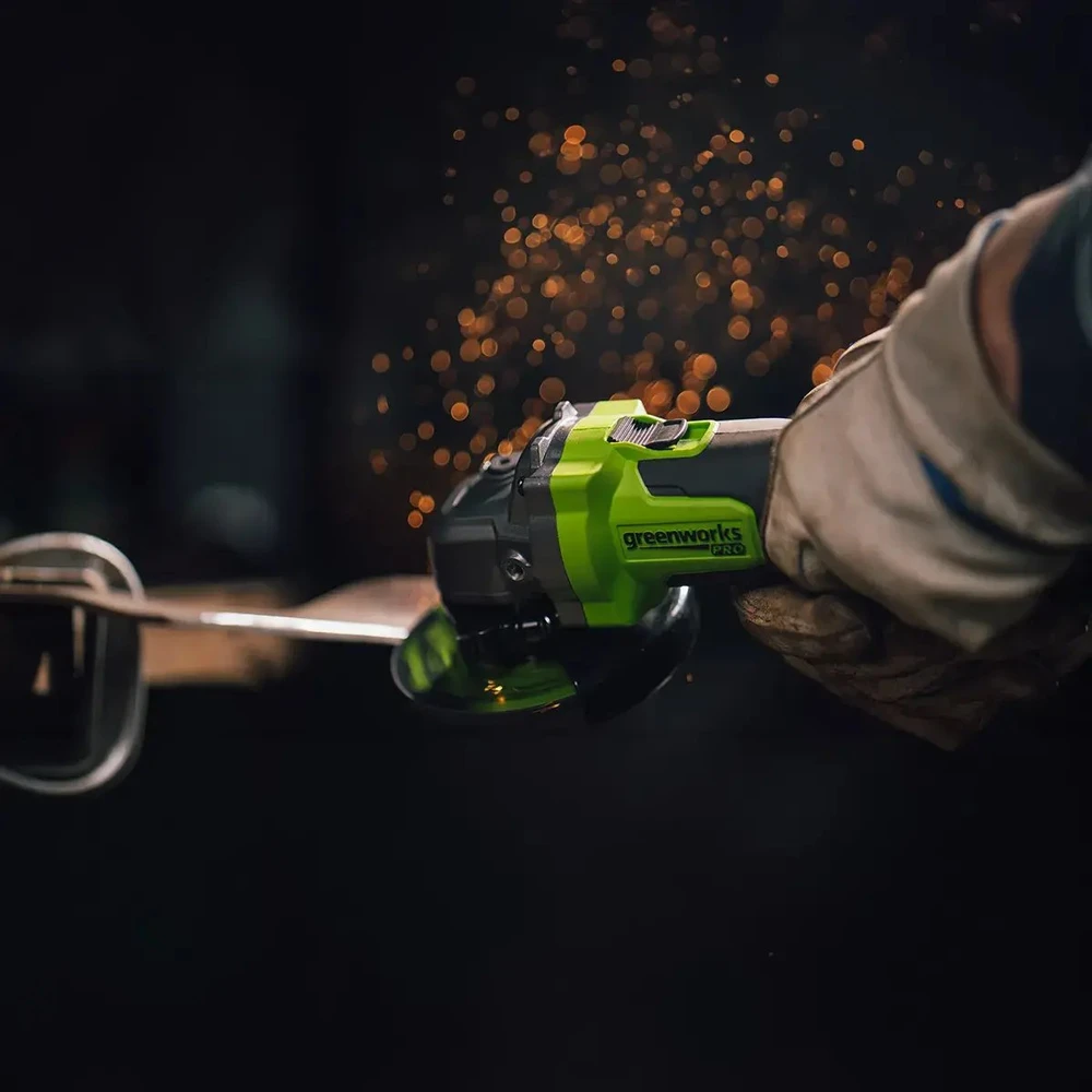 Kampinis šlifuoklis Greenworks AG590A; 24 V (be akumuliatoriaus ir pakrovėjo)