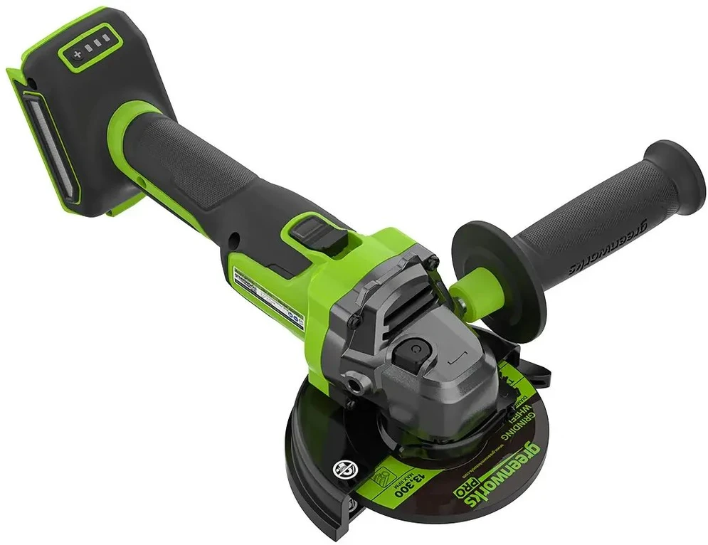 Kampinis šlifuoklis Greenworks AG590A; 24 V (be akumuliatoriaus ir pakrovėjo)