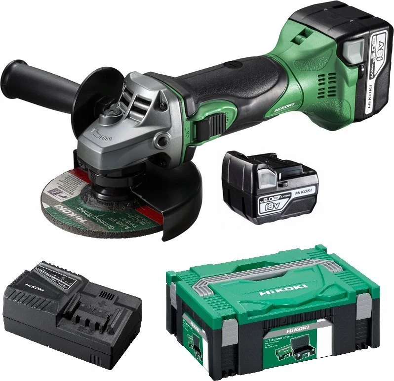 Šlifuoklis Hikoki HIKOKI.ANGLE GRINDER. 18V 125 G18DSL2 2x5.0Ah HITSYSTEM ...