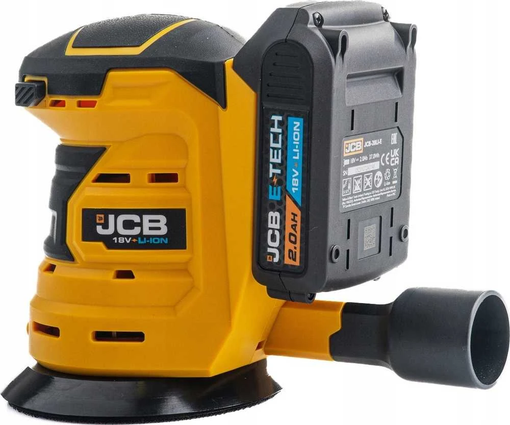 Ekscentrinis šlifuoklis JCB 18OS-2XB-E; 18 V; 1x2,0 Ah akum.