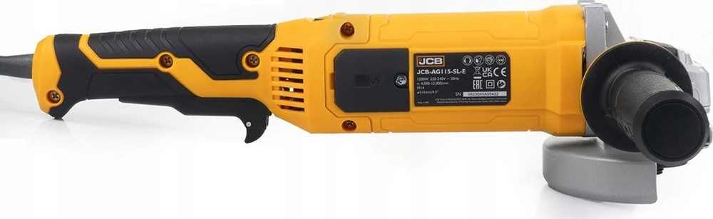 Šlifuoklis JCB Kampinis šlifuoklis 1200W, 230V 115mm, regulowane obroty