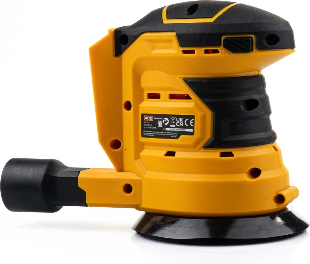 Šlifuoklis JCB Šlifuoklis oscylacyjna akumuliatorinė 18V 5" (be akumuliatoriaus ir kroviklio)