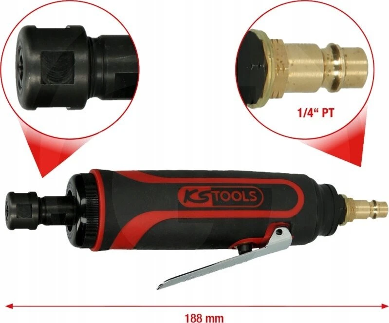 Pneumatinis šlifuoklis 23000p/min 1/4", KS Tools