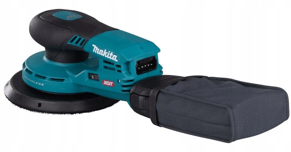 Makita BO002CGZ Akumuliatorinis ekscentrinis šlifuoklis XGT 40V, 150mm/5mm, AWS (be AWS lusto), Be akumuliatorių ir kroviklio!